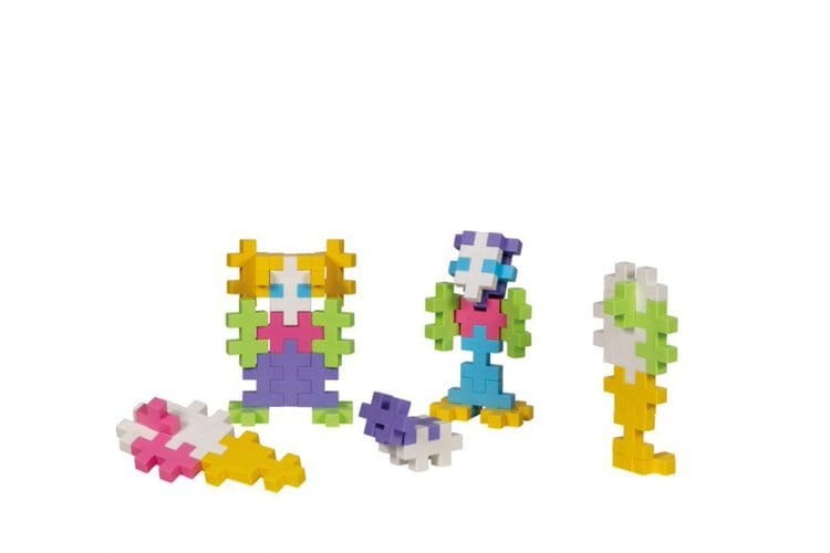 klocki plus-plus midi 70 el. w walizce pastel