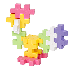 klocki plus-plus midi 70 el. w walizce pastel