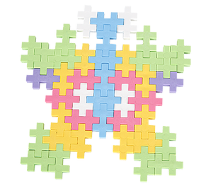 klocki plus-plus midi 70 el. w walizce pastel