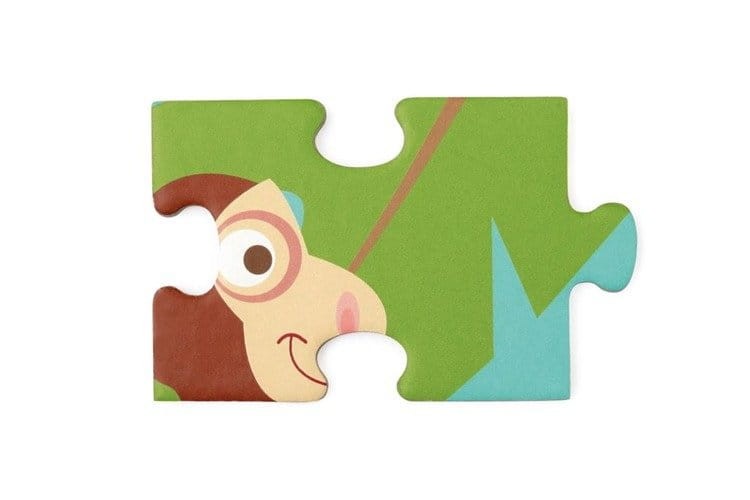 Puzzle układanka 100 elementów DŻUNGLA scratch