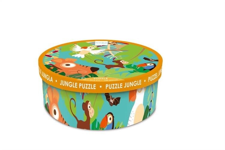 Puzzle układanka 100 elementów DŻUNGLA scratch