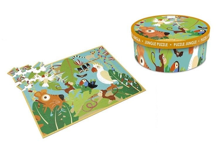 Puzzle układanka 100 elementów DŻUNGLA scratch
