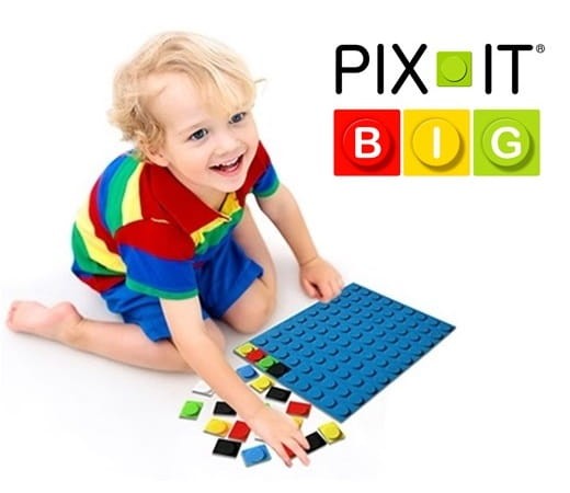 Silikonowa układanka Pix-it BIG + niebieska mata