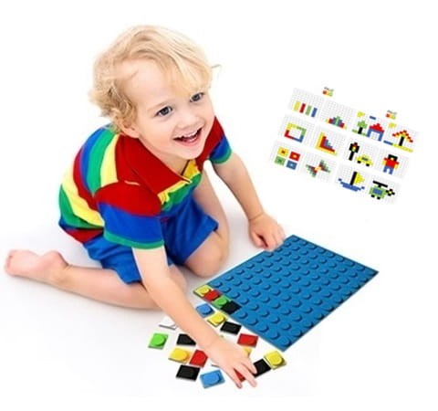 Silikonowa układanka Pix-it BIG + niebieska mata