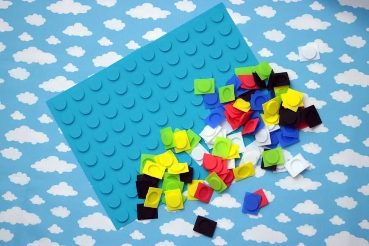 Silikonowa układanka Pix-it BIG + niebieska mata