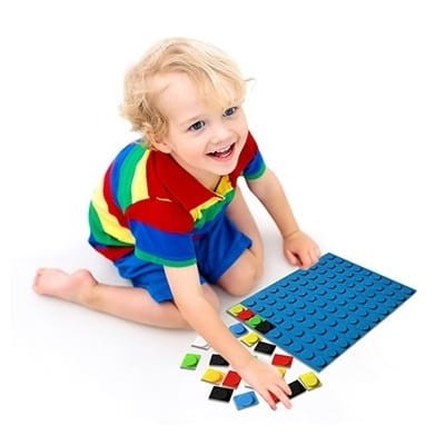 Silikonowa układanka Pix-it BIG + niebieska mata