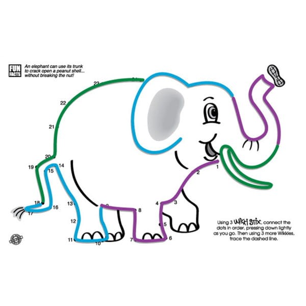 Woskowane sznureczki ZWIERZĘTA 12 mini zestawów Wikki Stix