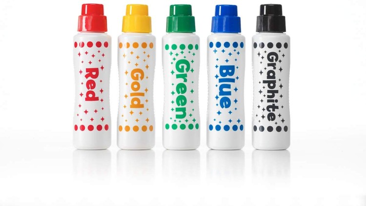 Duże flamastry kropkowe - Metaliczny blask Do a dot Art