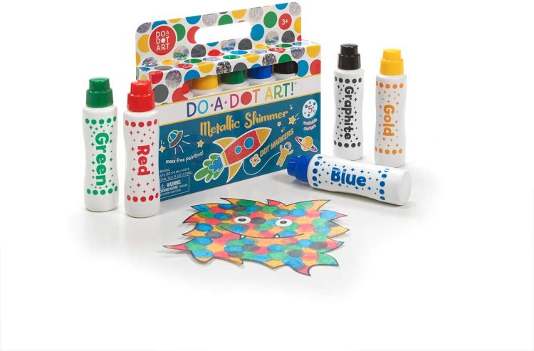 Duże flamastry kropkowe - Metaliczny blask Do a dot Art