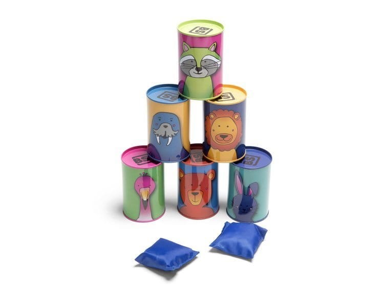 Gra zręcznościowa puszki zwierzęta BS Toys