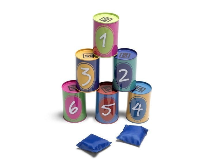 Gra zręcznościowa puszki zwierzęta BS Toys