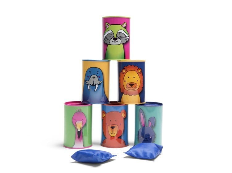 Gra zręcznościowa puszki zwierzęta BS Toys