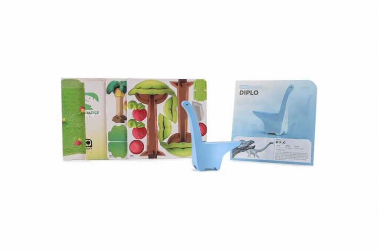 Diplodok - układanka magnetyczna 3D - dinozaur Halftoys
