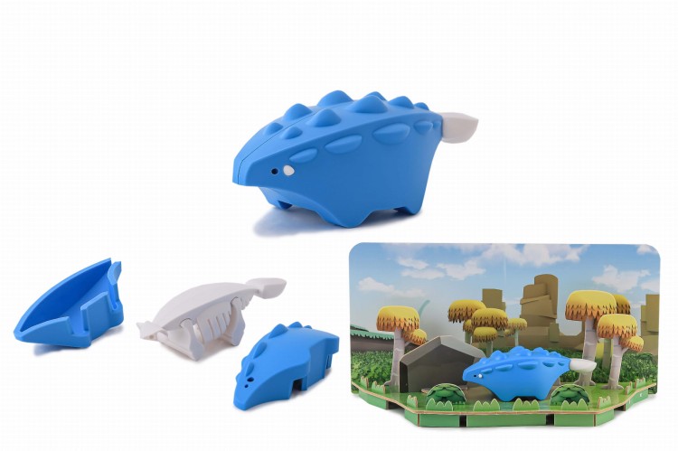 Ankylozaur - układanka magnetyczna 3D - dinozaur Halftoys