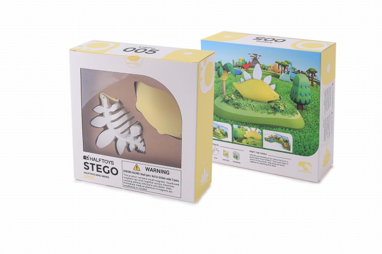 Stegozaur - układanka magnetyczna 3D - dinozaur Halftoys