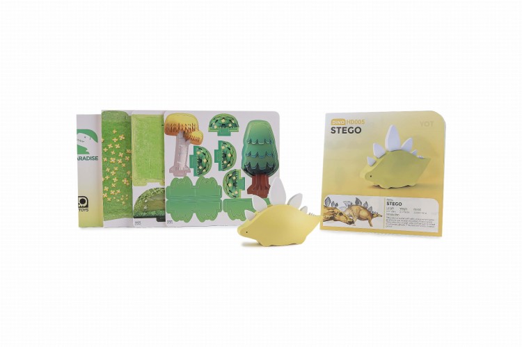 Stegozaur - układanka magnetyczna 3D - dinozaur Halftoys