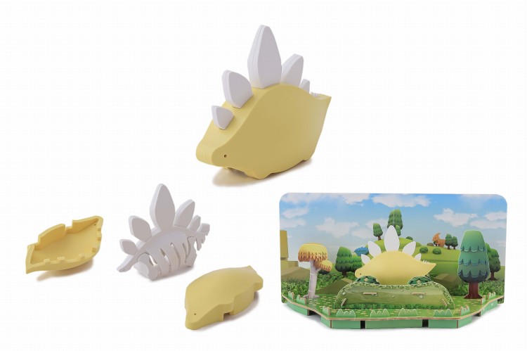 Stegozaur - układanka magnetyczna 3D - dinozaur Halftoys