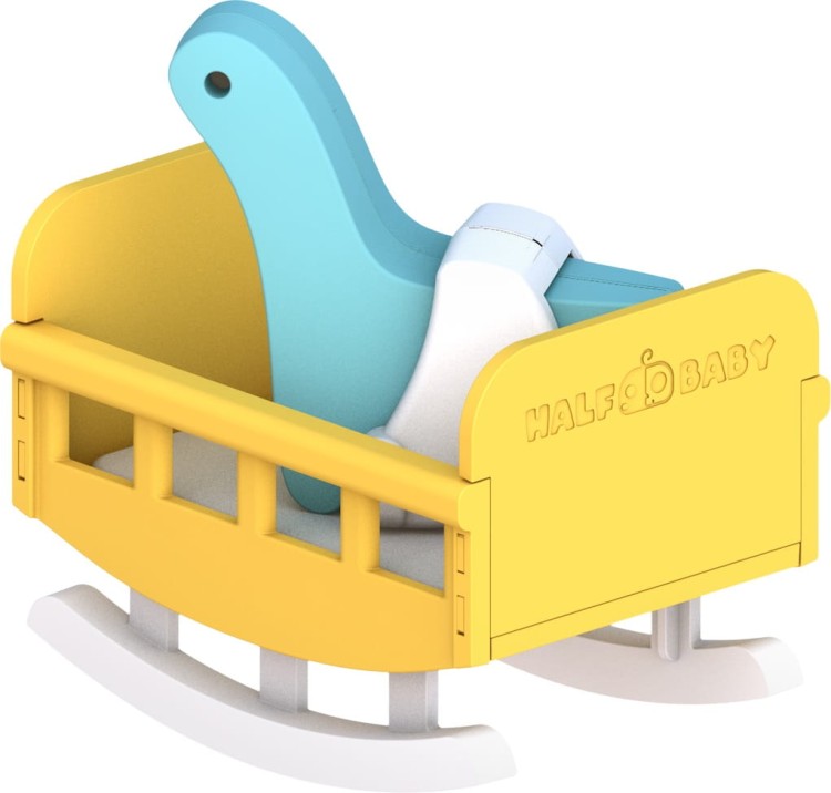 Mały Diplodok - układanka magnetyczna 3D - baby dinozaur Halftoys