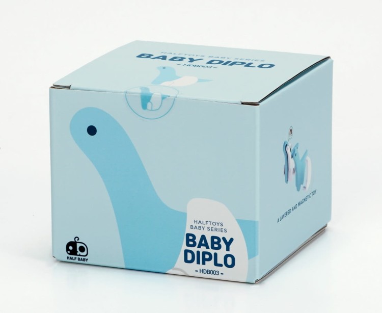 Mały Diplodok - układanka magnetyczna 3D - baby dinozaur Halftoys