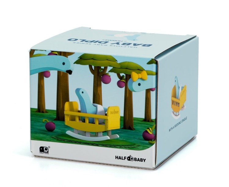 Mały Diplodok - układanka magnetyczna 3D - baby dinozaur Halftoys