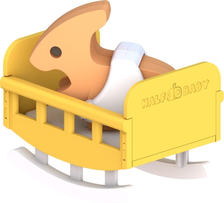 Mały Parazaurolof - układanka magnetyczna 3D - baby dinozaur Halftoys