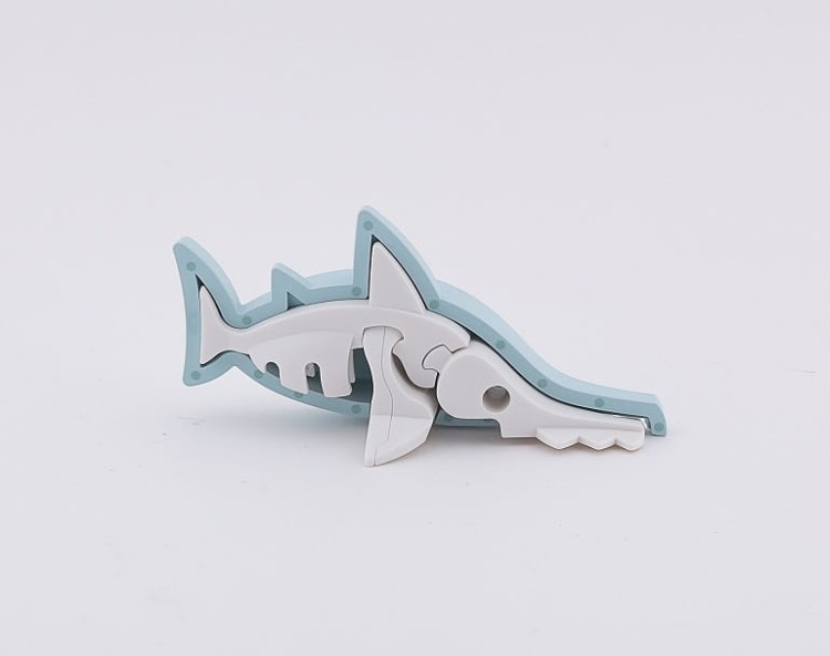 Ryba Piła - układanka magnetyczna 3D Ocean- Halftoys