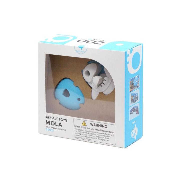 Ryba Samogłów - układanka magnetyczna 3D Ocean- Halftoys