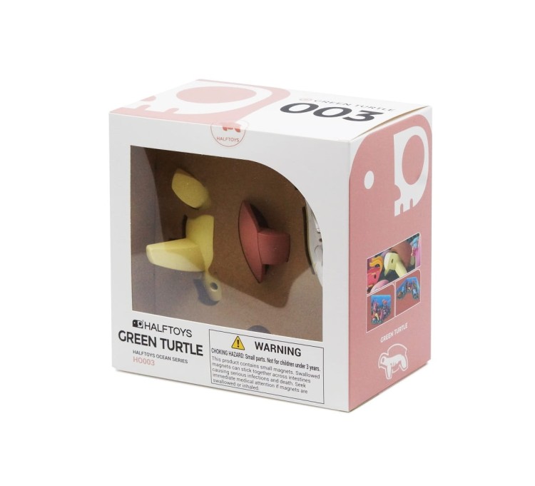Żółw morski - układanka magnetyczna 3D Ocean- Halftoys