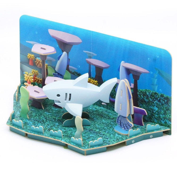 Rekin - układanka magnetyczna 3D Ocean- Halftoys