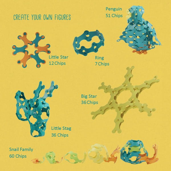 klocki ekologiczne 60 el Binabo eko 6