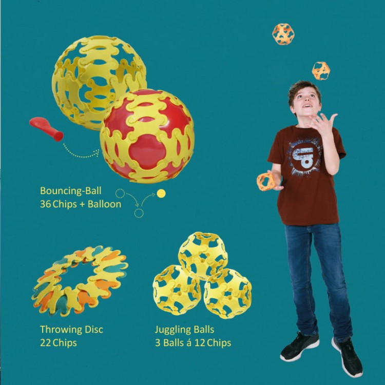 klocki ekologiczne 60 el Binabo eko 9