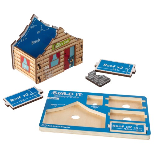 Górska chata układanka 3D puzzle architektoniczne Fat Brain Toys 2