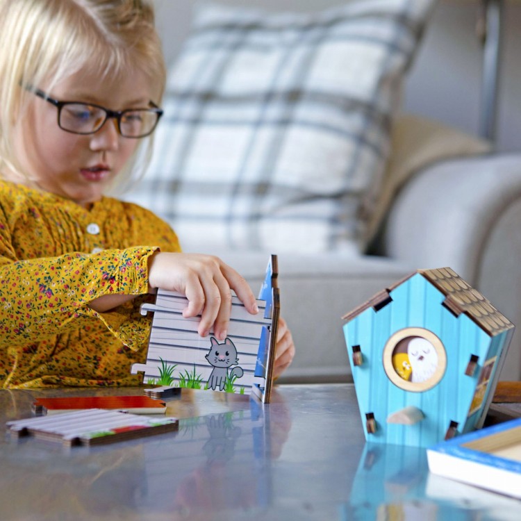 Karmnik układanka 3D puzzle architektoniczne Fat Brain Toys 3