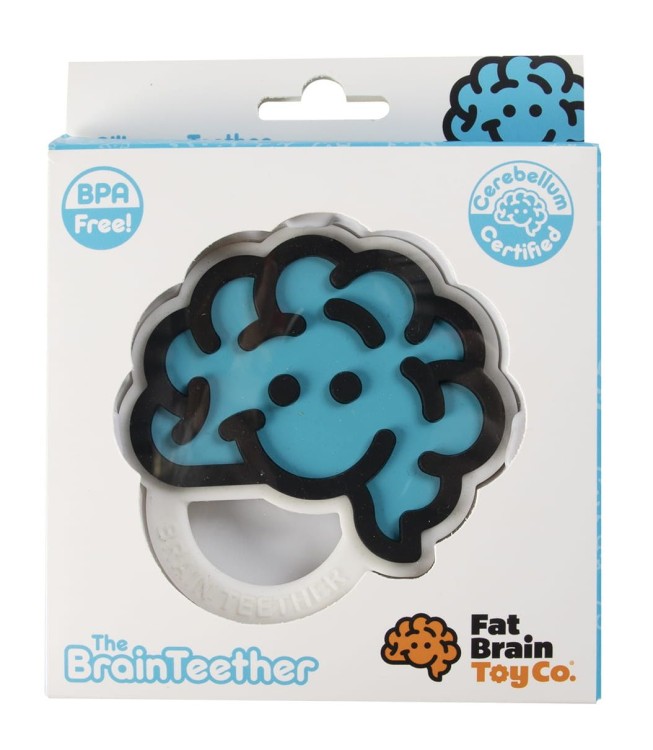 Gryzak niebieski mózg logo Fat Brain Toys 1