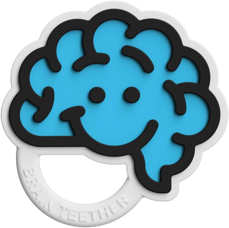 Gryzak niebieski mózg logo Fat Brain Toys 2