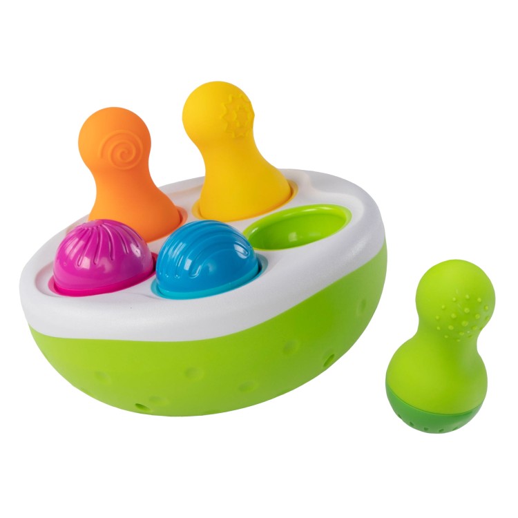 Sorter kolorowe wańki wstańki SpinnyPins Fat Brain Toys 1
