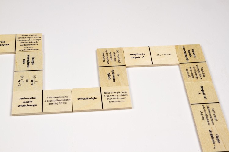 Domino fizyczne Przemiany energii Ruch drgający Pilch 3