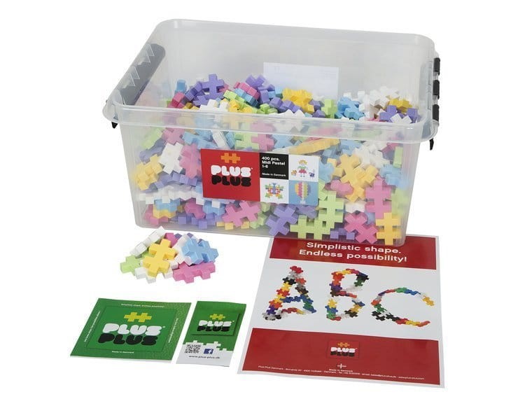klocki plus-plus konstrukcyjne midi edu 400 el pastel w pudełku 1