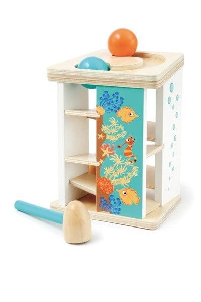 Drewniana przebijanka kulodrom ocean scratch 2