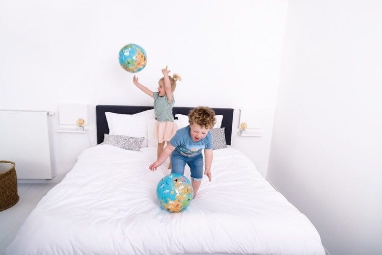 Piłka dmuchana globus scratch 5