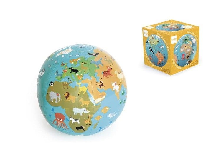 Piłka dmuchana globus scratch 2