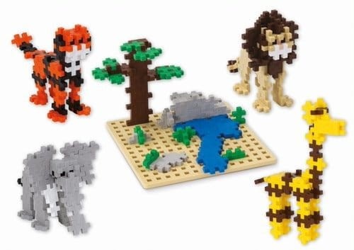 klocki plus-plus 2 płytki konstrukcyjne szara i niebieska 3