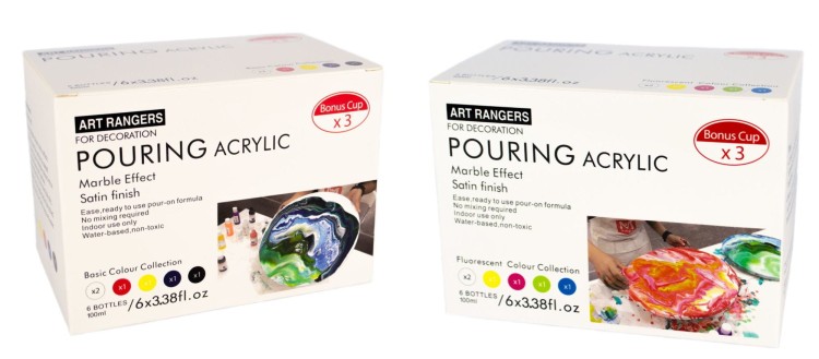 Farby akrylowe pouring 6x100ml Art Rangers