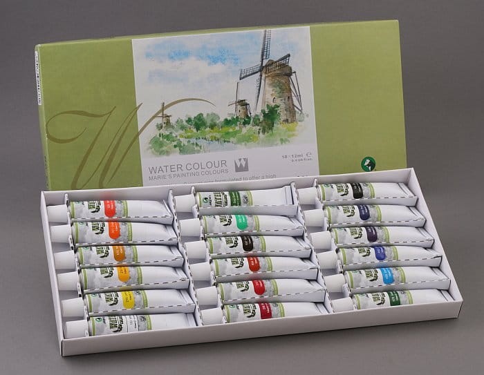 Farby wodne 18x12ml Marie's