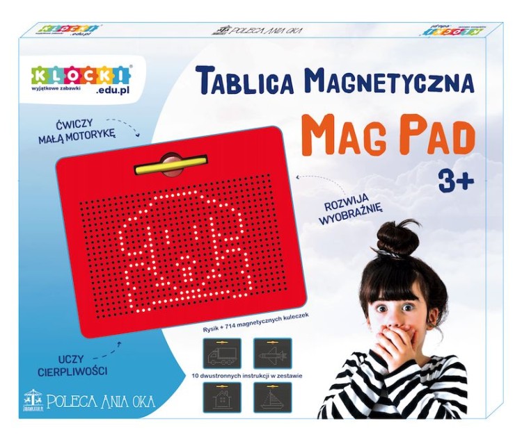Tablica magnetyczna czerwona MagPad