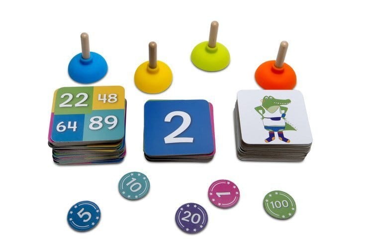 Gra matematyczna Modny Krokodyl BS Toys 1