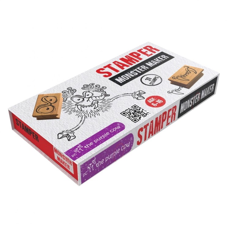 Potworki zestaw 31 pieczątek The Purple Cow 1