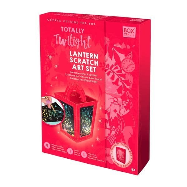 Zestaw artystyczny Lampion zdrapka Box candiy - różowy bajkowy