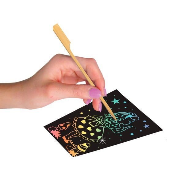 Zestaw artystyczny Lampion zdrapka Box candiy - różowy bajkowy 4