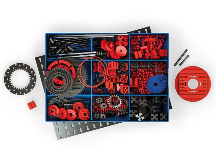 zestaw Cretive Box mechanika klocki konstrukcyjne 290 el. Fischertechnik 3